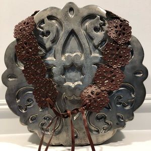 Brown leather belt